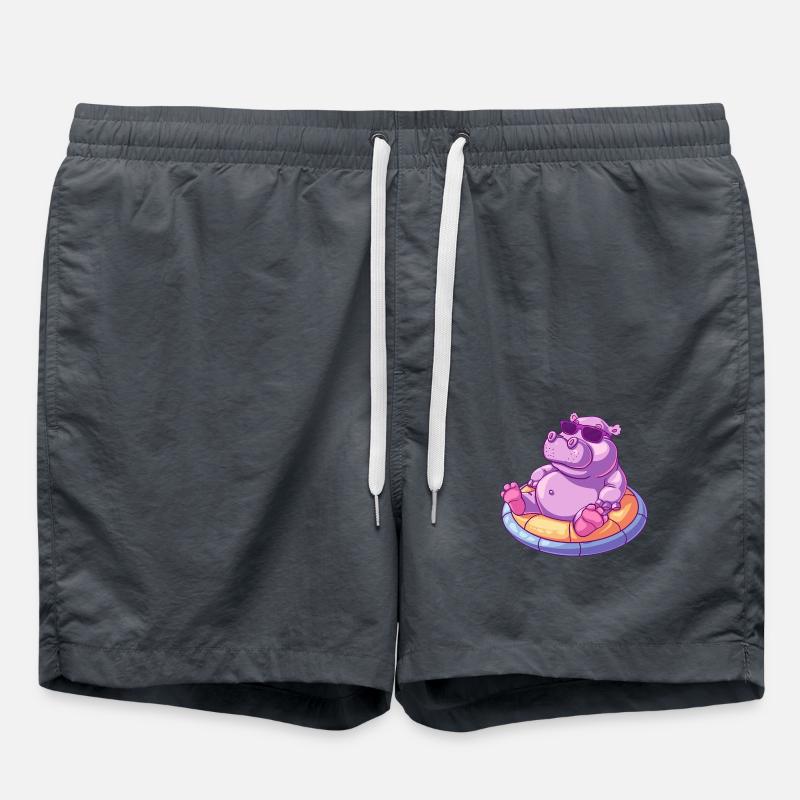 Hippo Comic Cool - Swim Trunks - anthracite