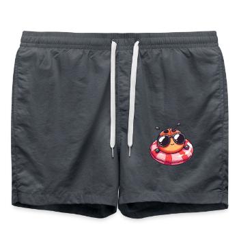 Marienkäfer Comic Cool - Badeshorts - Anthrazit - Vorne - AI Model Male 185 light (185cm)