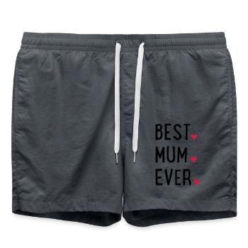 Beste Mama - Badeshorts - Anthrazit - Vorne - AI Model Male 185 light (185cm)
