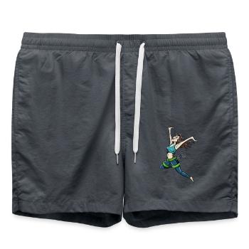 Successful Climb - Swim Trunks - anthracite - Front - AI Model Male 185 light (185cm)