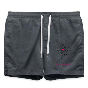 JOYEUX ANNIVERSAIRE. HAPPY BIRTHDAY. ANNIVERSAIRE. - Short de bain - charbon - Devant - AI Model Male 185 light (185cm)