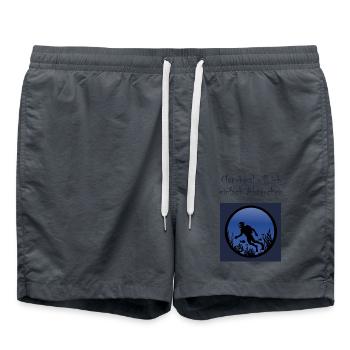 Einfach abtauchen - Badeshorts - Anthrazit - Vorne - AI Model Male 185 light (185cm)