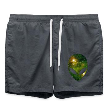 Alien cosmique - Short de bain - charbon - Devant - AI Model Male 185 light (185cm)
