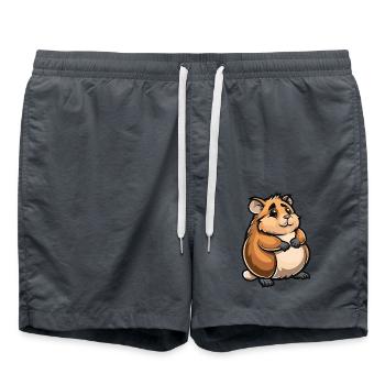 Bande dessinée Hamster - Short de bain - charbon - Devant - AI Model Male 185 light (185cm)