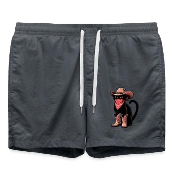 Cowboy Cat - Swim Trunks - anthracite - Front - AI Model Male 185 light (185cm)