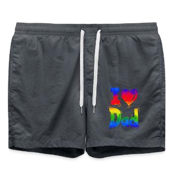 i love you dad dad favorite Best Father pops dad - Swim Trunks - anthracite - Front - AI Model Male 185 light (185cm)