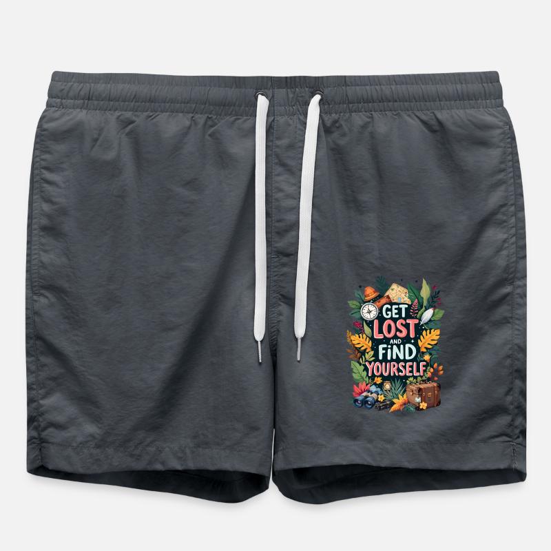 Get Lost - Swim Trunks - anthracite