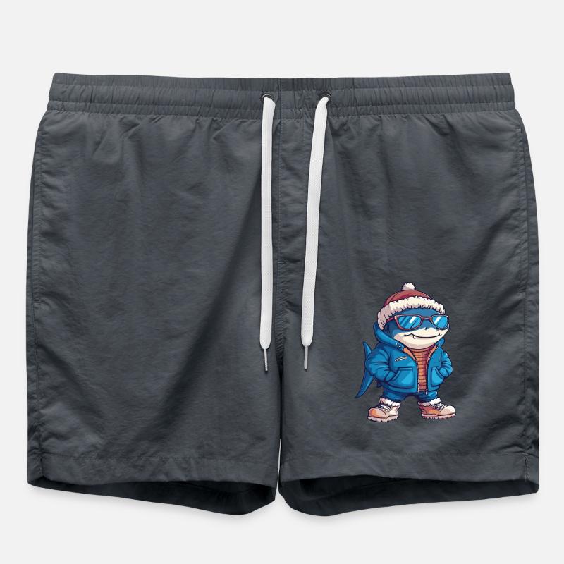 Hai Cool Comic - Swim Trunks - anthracite