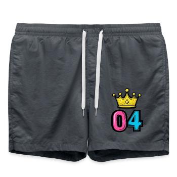 Couronne à 4 chiffres - Short de bain - charbon - Devant - AI Model Male 185 light (185cm)