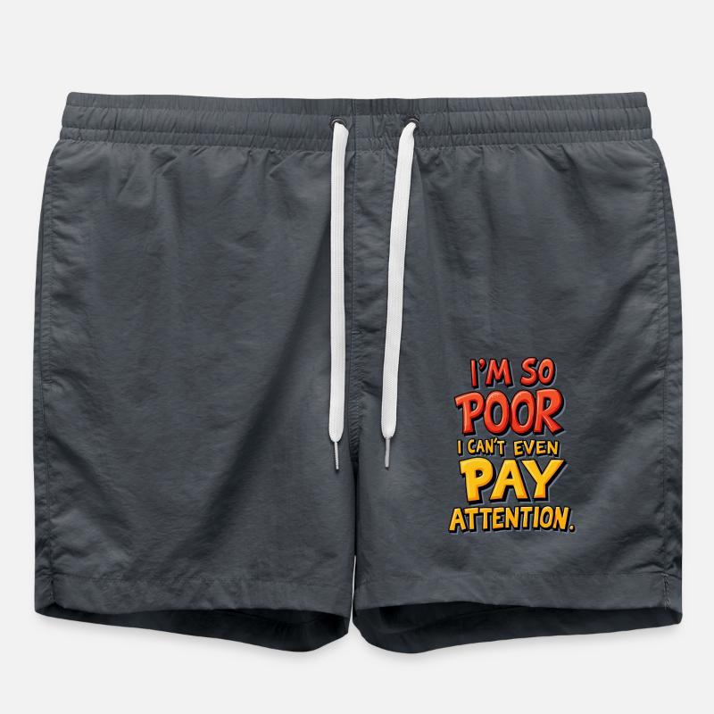 So Poor - Swim Trunks - anthracite