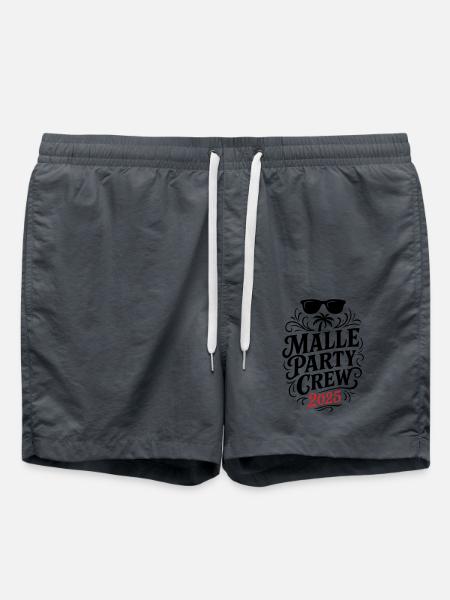 Malle Party Crew 2025 - Swim Trunks - anthracite