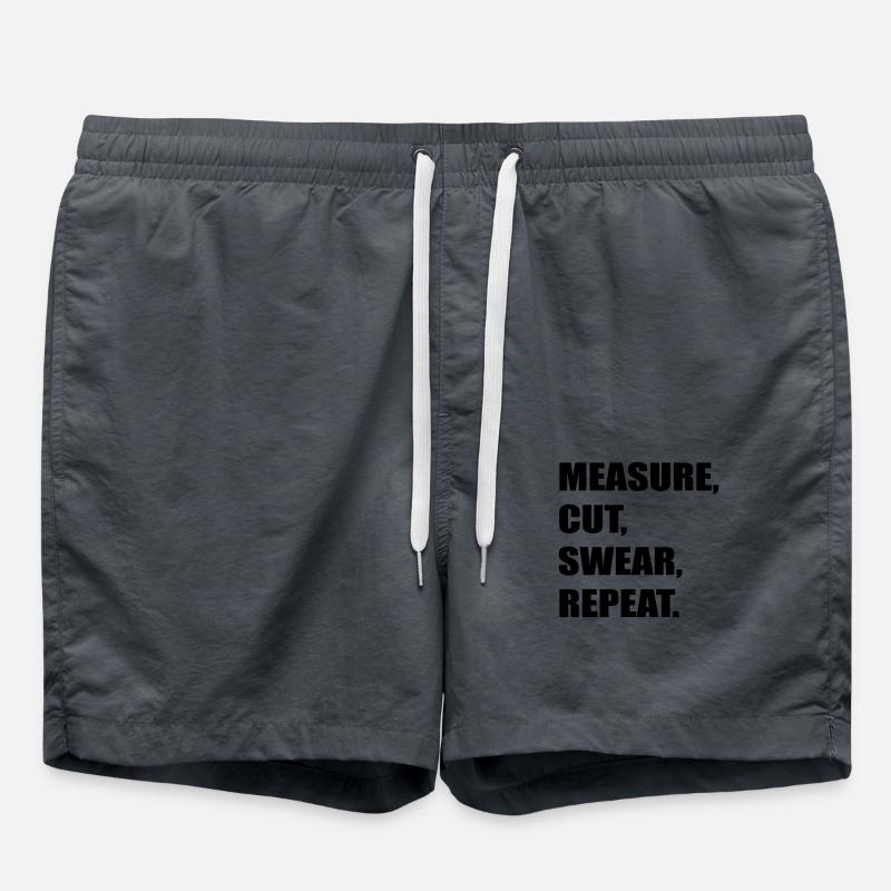 measure cut swear - Swim Trunks - anthracite