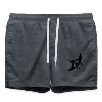 Manta Ray Vector - Swim Trunks - anthracite - Front - AI Model Male 185 light (185cm)