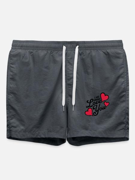 I will always love - Swim Trunks - anthracite