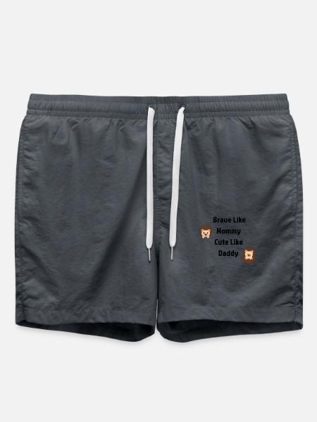 Brave Like Mommy Hedgehog - Swim Trunks - anthracite