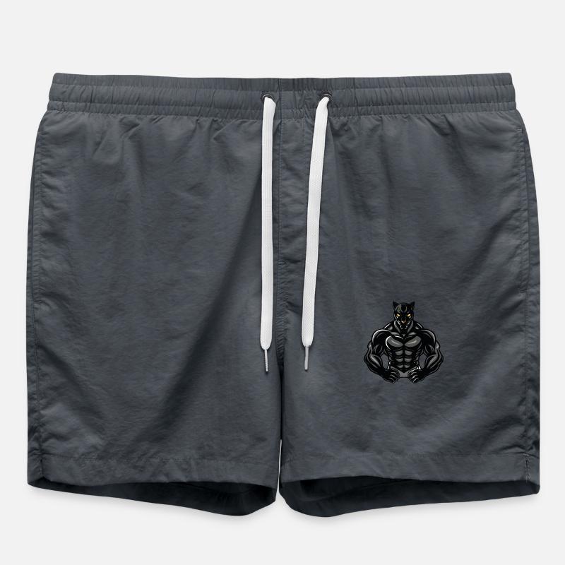 panther comic - Badeshorts - Anthrazit