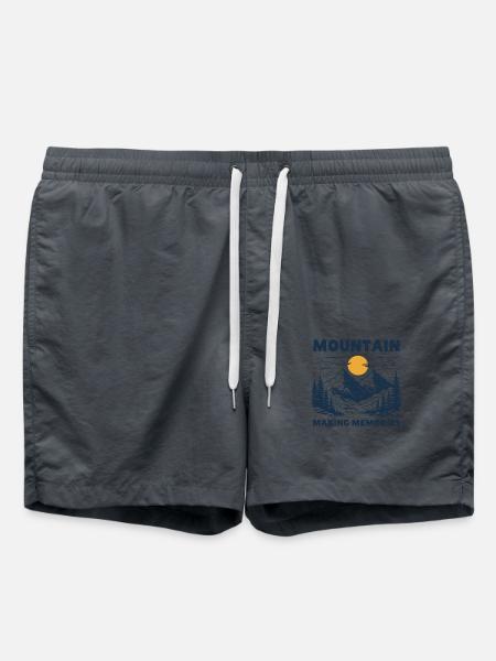 mountain making memories - Swim Trunks - anthracite