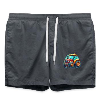 Tracteur - Short de bain - charbon - Devant - AI Model Male 185 light (185cm)