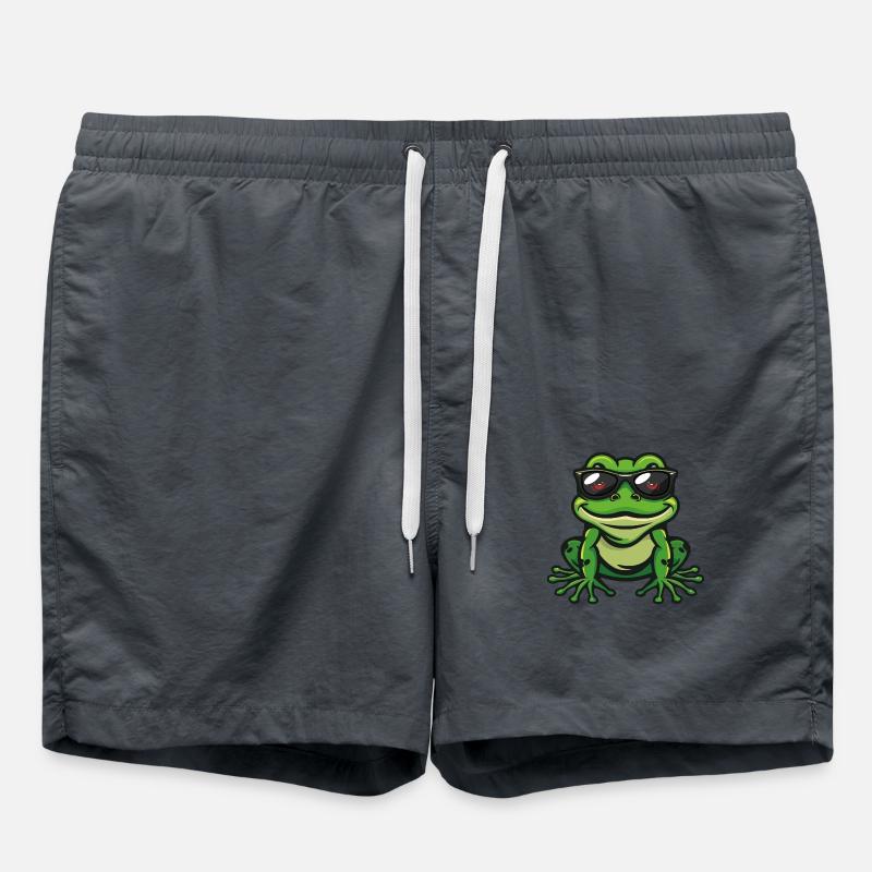 Frog Comic Cool - Swim Trunks - anthracite