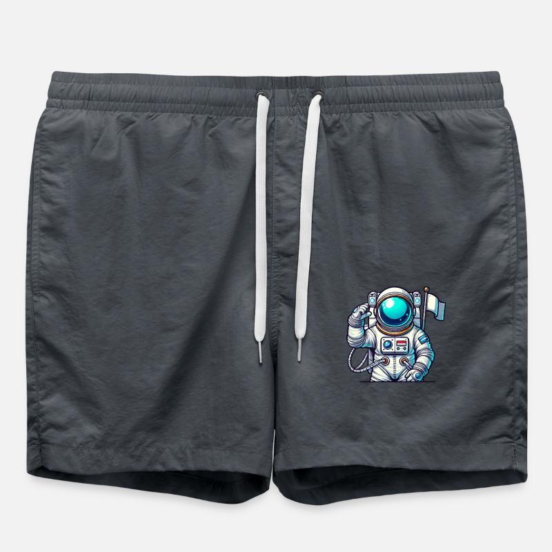 Spaceman Comic Astronaut - Swim Trunks - anthracite