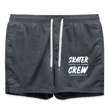 Skater Crew - Badeshorts - Anthrazit - Vorne - AI Model Male 185 light (185cm)