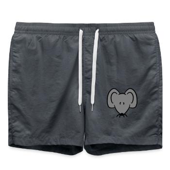 Maus Mäuschen Süße Kleine Ratte Nager Freundlich - Badeshorts - Anthrazit - Vorne - AI Model Male 185 light (185cm)