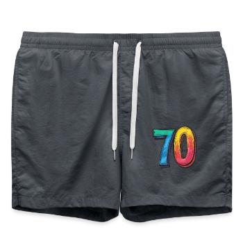Symbole numérique 70 - Short de bain - charbon - Devant - AI Model Male 185 light (185cm)