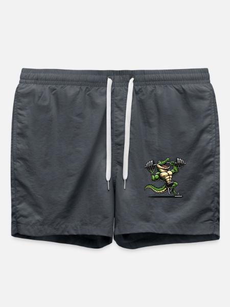 Crocodile Comic Fitness - Swim Trunks - anthracite