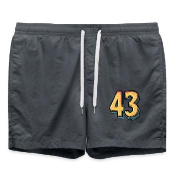 43 Nombre Coloré - Short de bain - charbon - Devant - AI Model Male 185 light (185cm)