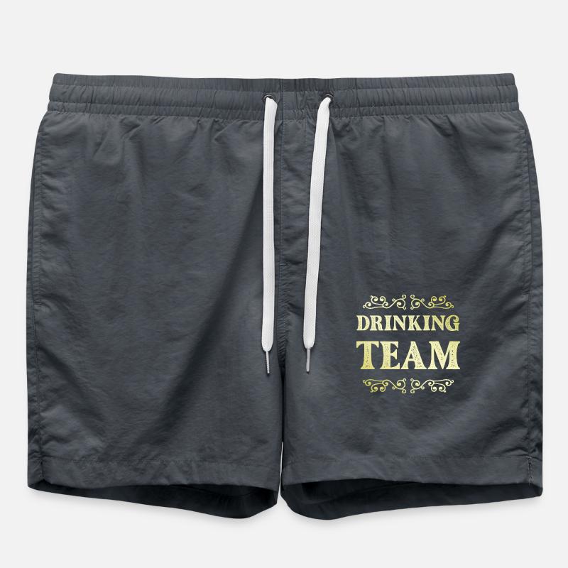 Drinking Team - Badeshorts - Anthrazit