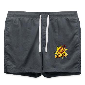 Trombone Norvège - Short de bain - charbon - Devant - AI Model Male 185 light (185cm)