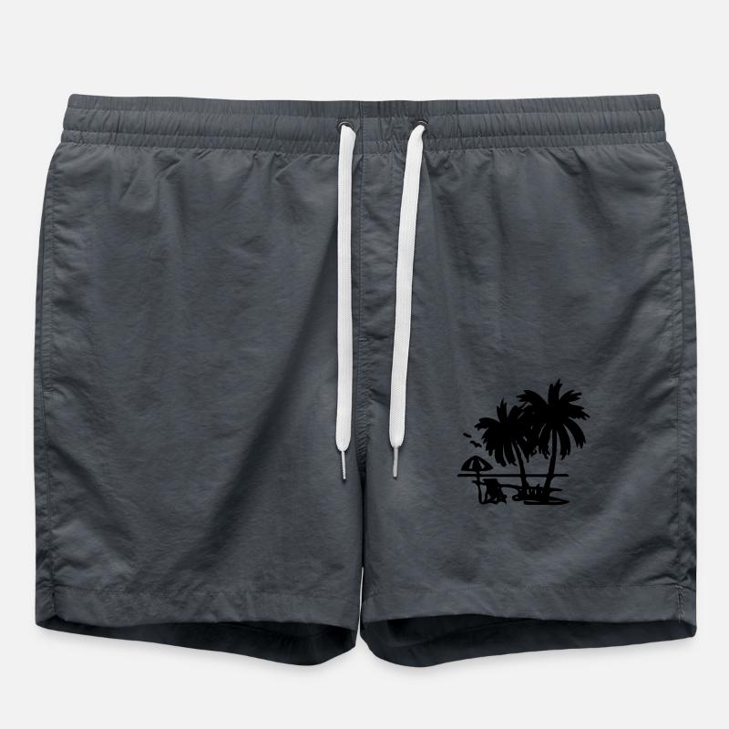 Palm tree - Swim Trunks - anthracite