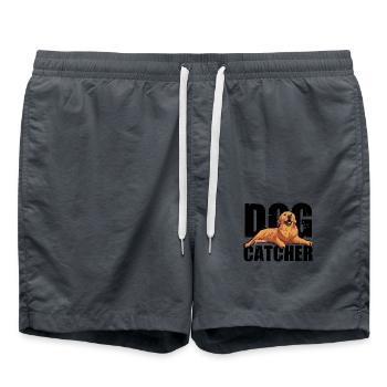 Dog Catcher Hund - Badeshorts - Anthrazit - Vorne - AI Model Male 185 light (185cm)