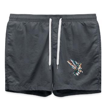 Kolibri - Badeshorts - Anthrazit - Vorne - AI Model Male 185 light (185cm)