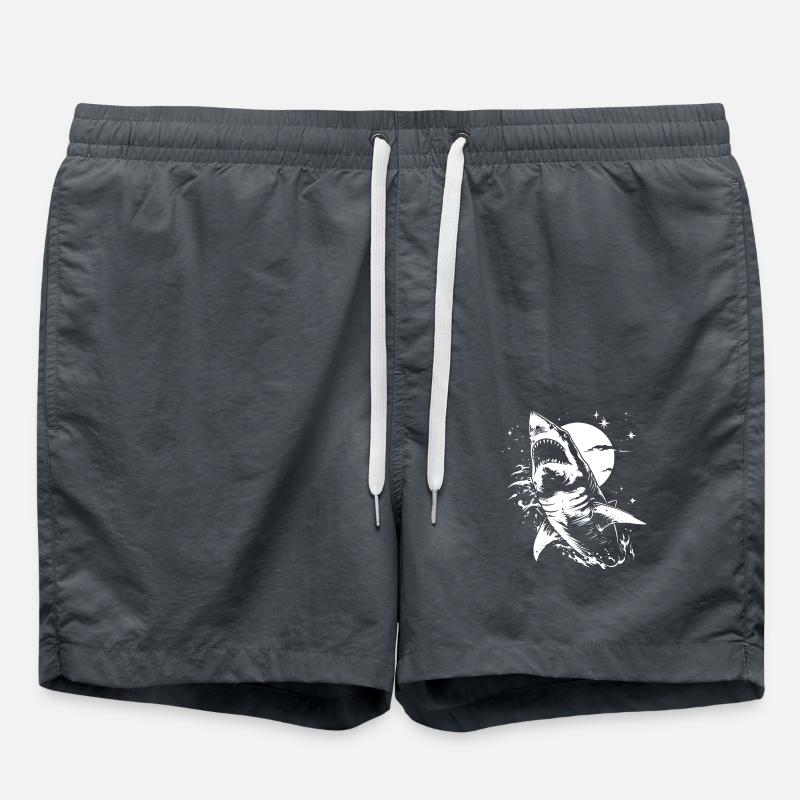 Requin Lune Étoiles - Short de bain - charbon
