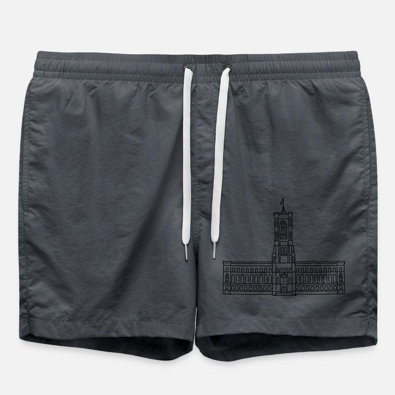 Red City Hall Berlin - Swim Trunks - anthracite