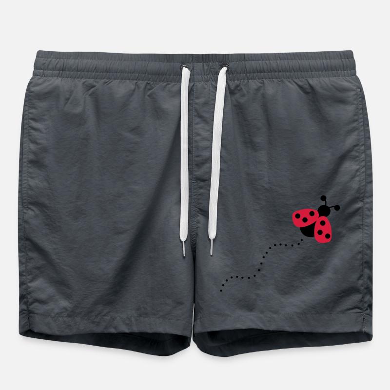 Marienkäfer - Badeshorts - Anthrazit