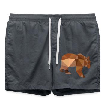 Bär - Badeshorts - Anthrazit - Vorne - AI Model Male 185 light (185cm)