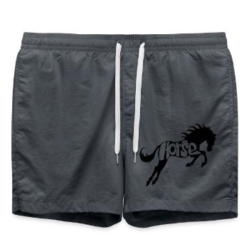 cheval - Short de bain - charbon - Devant - AI Model Male 185 light (185cm)