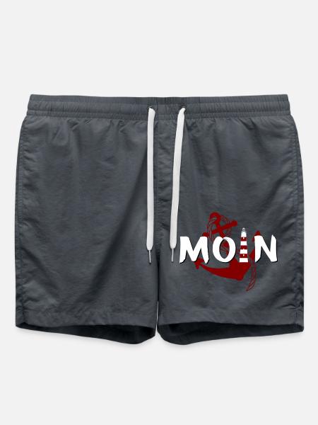 Moin Leuchtturm Anker - Badeshorts - Anthrazit