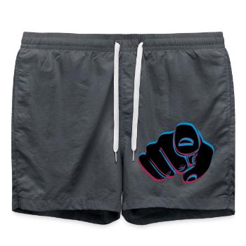 Main effet 3D - Short de bain - charbon - Devant - AI Model Male 185 light (185cm)