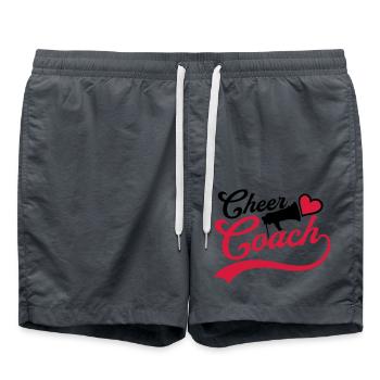 Mégaphone Heart Cheer Coach - Short de bain - charbon - Devant - AI Model Male 185 light (185cm)