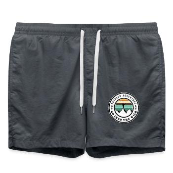 Outdoor adventure - Badeshorts - Anthrazit - Vorne - AI Model Male 185 light (185cm)