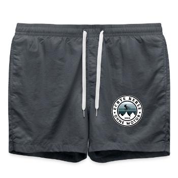 Echte Kerle ohne Motor - Badeshorts - Anthrazit - Vorne - AI Model Male 185 light (185cm)