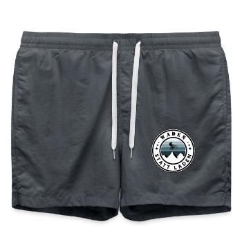 Calves instead of charging - Swim Trunks - anthracite - Front - AI Model Male 185 light (185cm)
