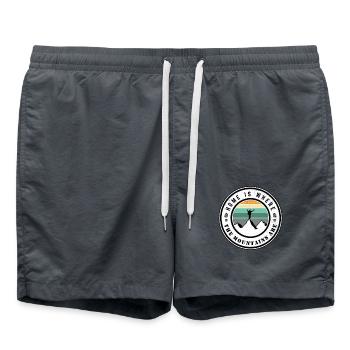 Home is where the mountains are - Swim Trunks - anthracite - Front - AI Model Male 185 light (185cm)