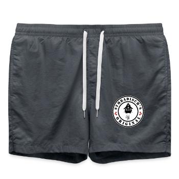 Symbadisch´s Original - Badeshorts - Anthrazit - Vorne - AI Model Male 185 light (185cm)