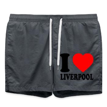I love liverpool - Swim Trunks - anthracite - Front - AI Model Male 185 light (185cm)