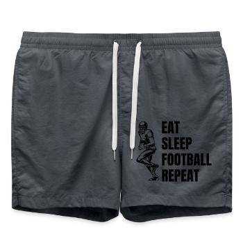 Fan de football américain Entraîneur de football américain - Short de bain - charbon - Devant - AI Model Male 185 light (185cm)
