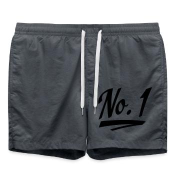 Numéro un - Short de bain - charbon - Devant - AI Model Male 185 light (185cm)